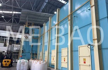 Special biomass hot air furnace for detergent powder production was put into operation